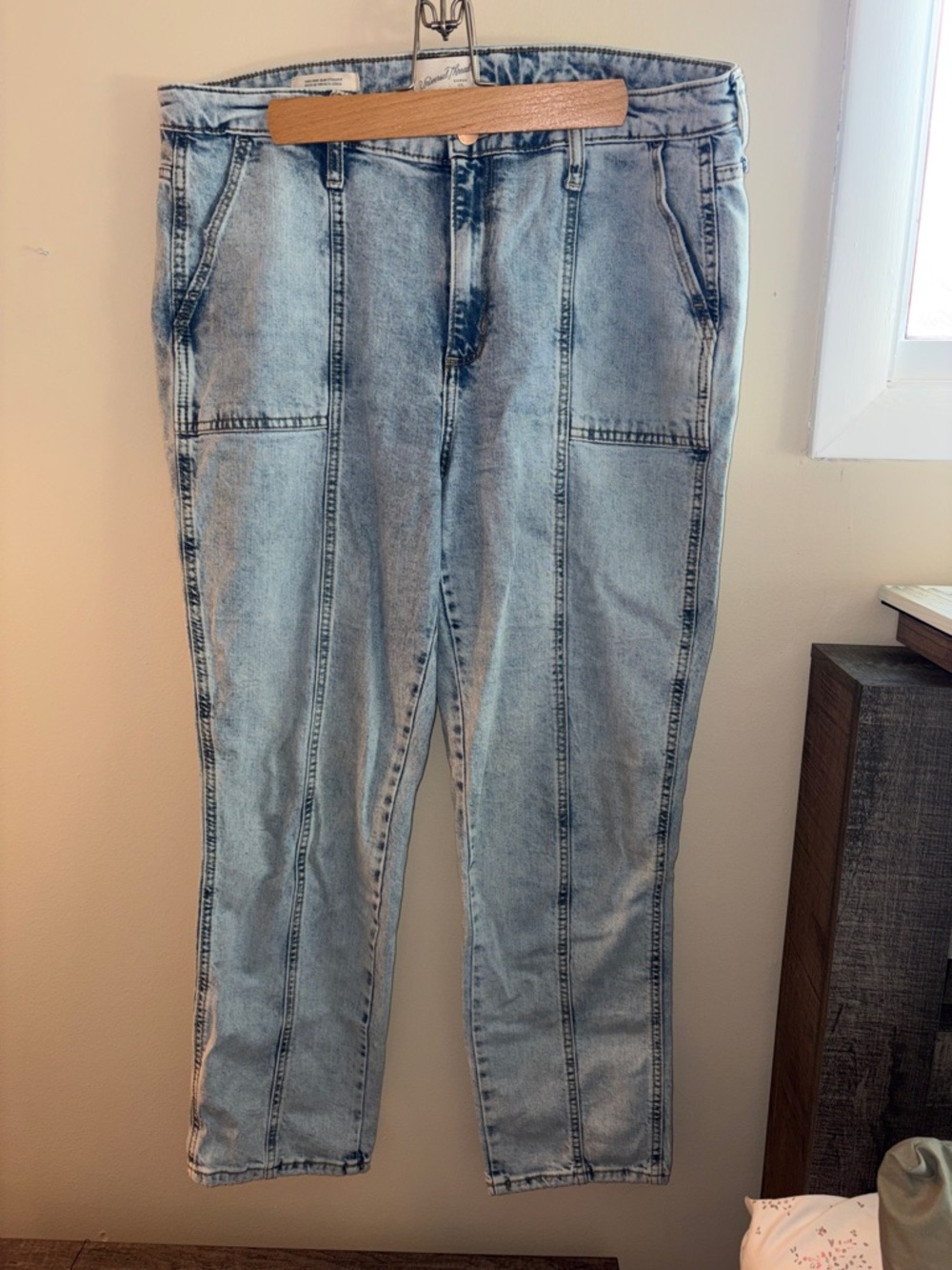 Universal Thread Light Blue Skinny Jeans with Panel Seams